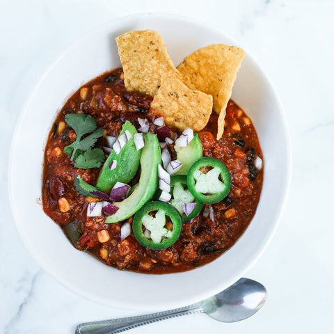 Garden Grubber Wednesday - NEW! Vegan Beyond Vegetable Chili (Blue Zones Inspired®)