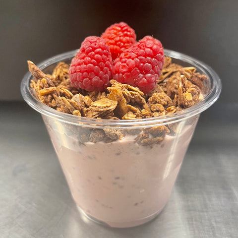 Vegan Raspberry Chia Pudding Parfait