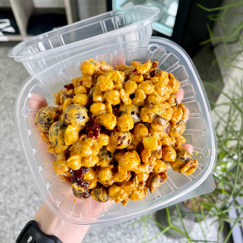 Garden Grubber Sunday - NEW! Sweet and Savory Curry Chickpea Salad