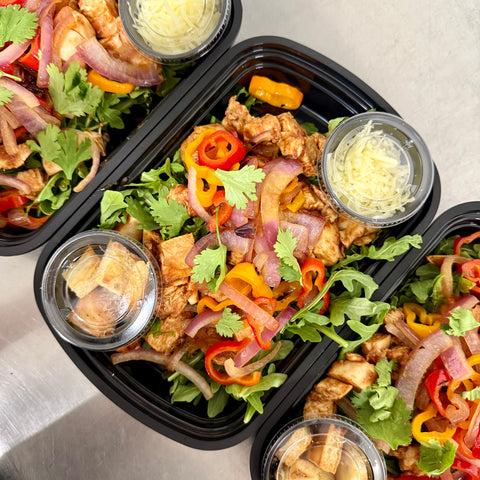 NEW! BBQ Chicken Pizza Bowl with Hot Honey and Mozzarella Cheese