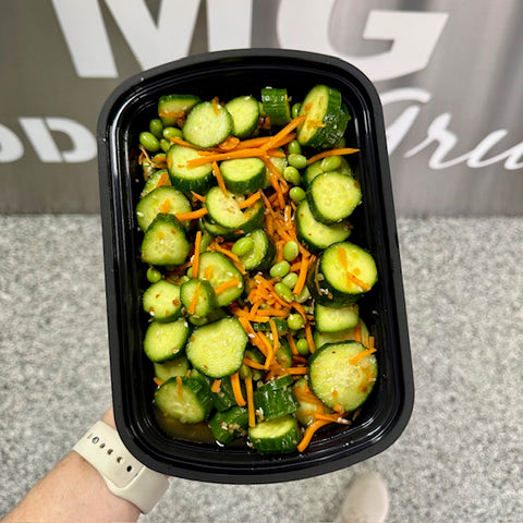 Garden Grubber Wednesday - NEW! Asian Cucumber and Carrot Salad (Blue Zones Inspired®)