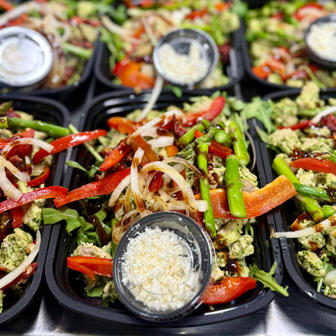 NEW! Balsamic Chicken and Veggie Bowl with Feta (on the side)