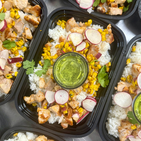 BACK! Cilantro Lime Chicken, Jasmine Rice, and Elote Corn