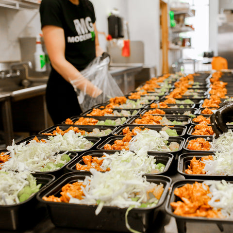 BACK! Buffalo Chicken Bowl with Ranch Dressing and a Citrus Celery Salad