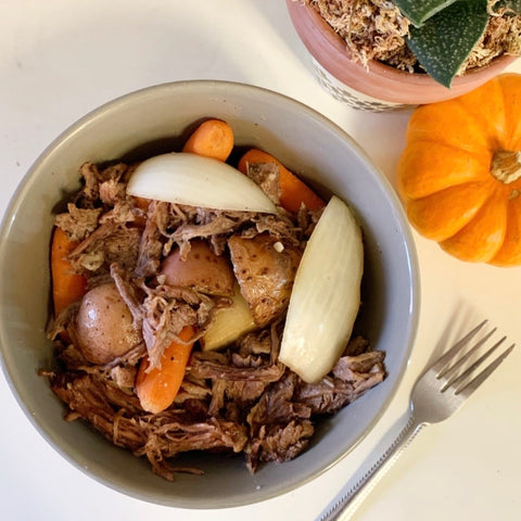 BACK! Beef Pot Roast with Paleo Gravy and Veggies