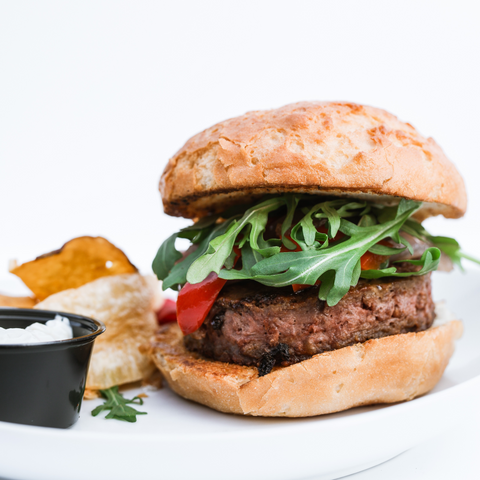 Garden Grubber Wednesday - Beyond Burger with Veggie Chips (Blue Zones Inspired®)