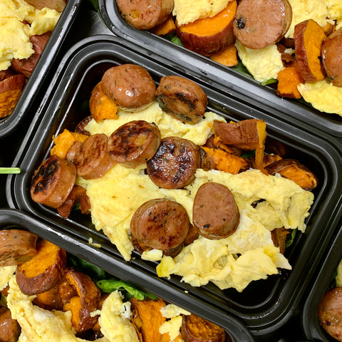 Spicy Sausage Sweet Potato Hash Breakfast