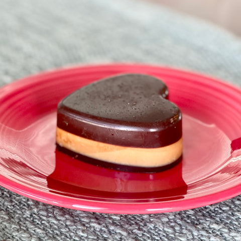Peanut Butter Fudge Heart