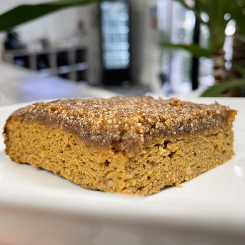 Paleo Pumpkin Coffee Cake  8" x 8"